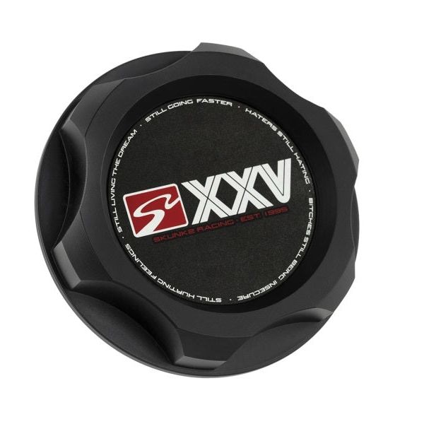 Skunk2 Honda Billet Oil Cap (M33 x 2.8) (25th Anniversary Black)-Oil Caps-Skunk2 Racing-SKK626-99-0081-SMINKpower Performance Parts