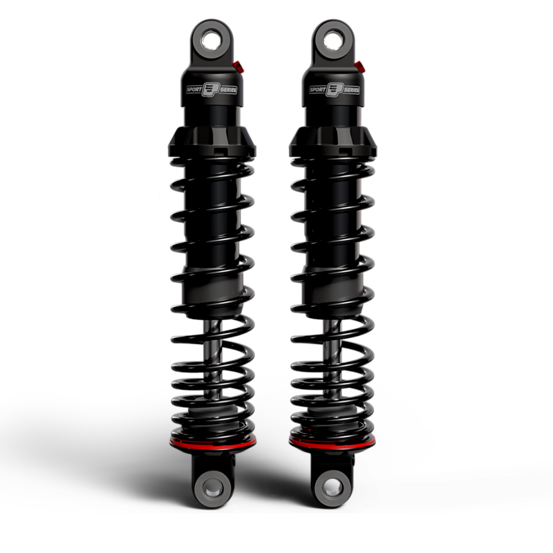 Progressive 82-19 Harley FXR/Sportster 494 Series Shocks 15.0in Bearing - Black-tuningsupply.com