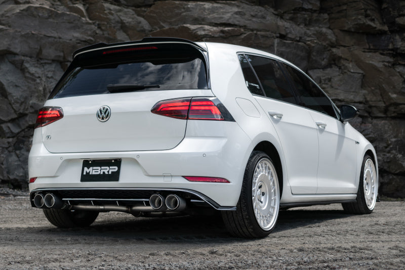 MBRP 15-19 VW Golf R MK7/MK7.5 3in T304 Cat Back Exhaust w/ Carbon Fiber Tips-tuningsupply.com