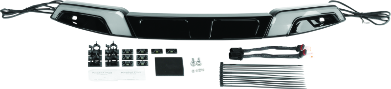 Kuryakyn Tracer Windshield Trim 14-Up FLH Models Black-tuningsupply.com