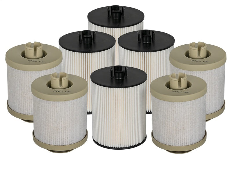 aFe Pro GUARD D2 Fuel Filter 08-10 Ford Diesel Trucks V8 6.4L (td) (4 Pack)-tuningsupply.com