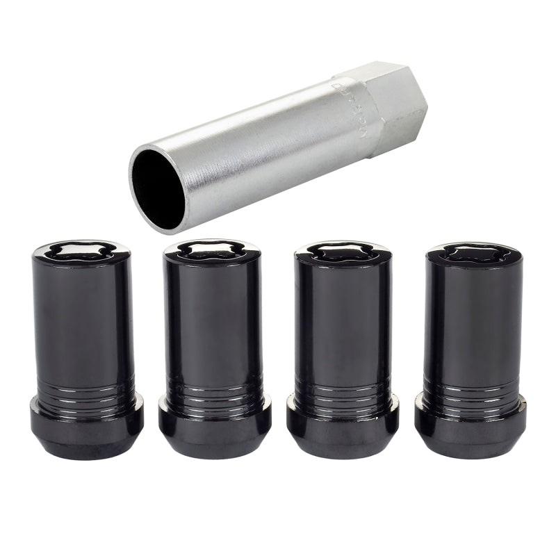 

McGard 25116 - MCG25116 - McGard Wheel Lock Nut Set - 4pk. (Tuner / Cone Seat) M14X1.5 / 22mm Hex / 1.648in. Length - Black - Shipped in Europe - Tuningsupply.com
