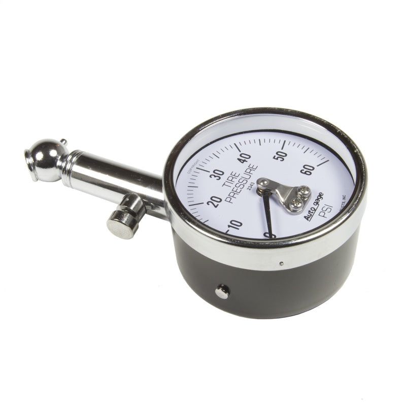 Autometer 60 PSi Peak/Hold Mechanical Tire Pressure Gauge-tuningsupply.com