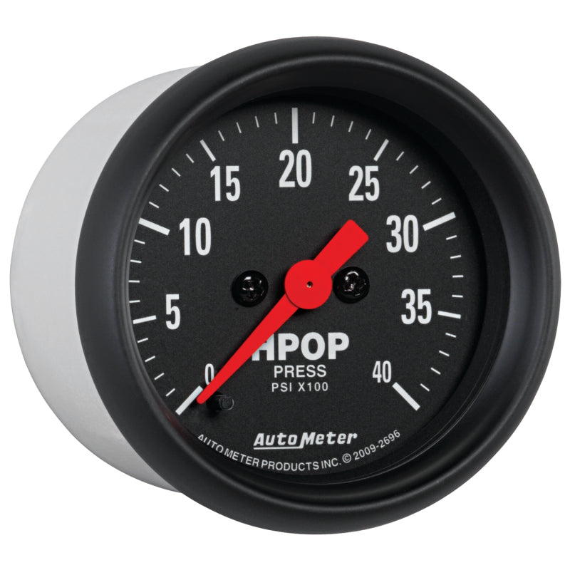 

AutoMeter 2696 - ATM2696 - Autometer Z Series 2-1/16in 4K PSI High Pressure Oil Pump Gauge w/ Digital Stepper Motor - Shipped in Europe - Tuningsupply.com
