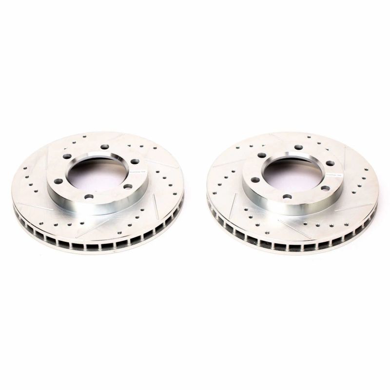 Power Stop 71-74 Chevrolet Blazer Front Evolution Drilled & Slotted Rotors - Pair-tuningsupply.com