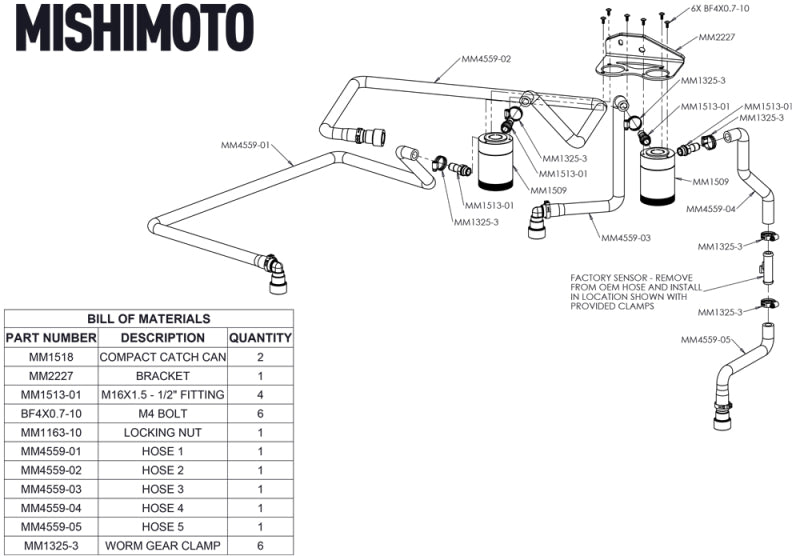 

Mishimoto MMBCC-F27T-18SBE - MISMMBCC-F27T-18SBE - Mishimoto 18+ Ford F-150 2.7L EcoBoost Baffled Oil Catch Can Kit - Clear - Shipped in Europe - Tuningsupply.com
