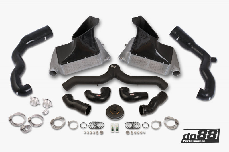 

do88 BIG-140SV-76 - DOBBIG-140SV-76 - do88 07-09 Porsche 911 Turbo/GT2 (997.1) BigPack Intercooler Kit w/Black Pipe + Inlets - Shipped in Europe - Tuningsupply.com
