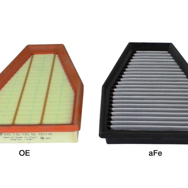 aFe Magnum FLOW OE Replacement Air Filter Pro DRY S 12-15 Porsche 911 (991) H6 3.4L/3.8L-tuningsupply.com