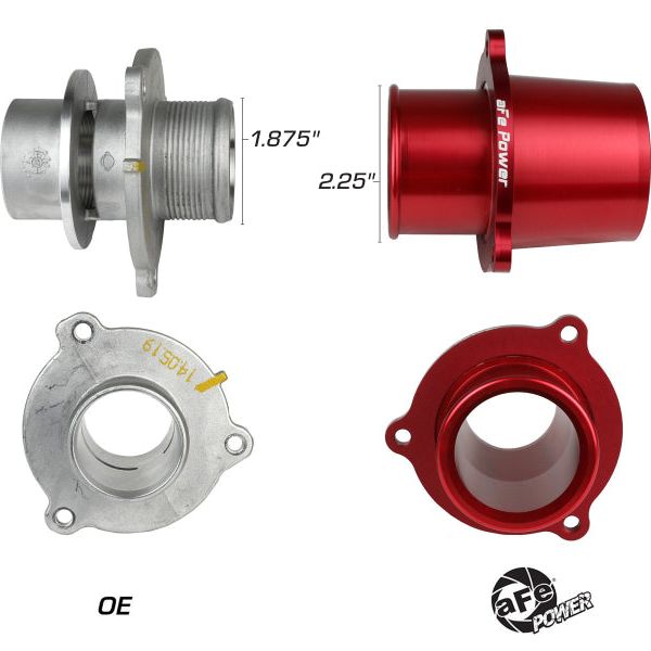 aFe 15-19 VW GTI Turbocharger Inlet Pipe - Red-tuningsupply.com