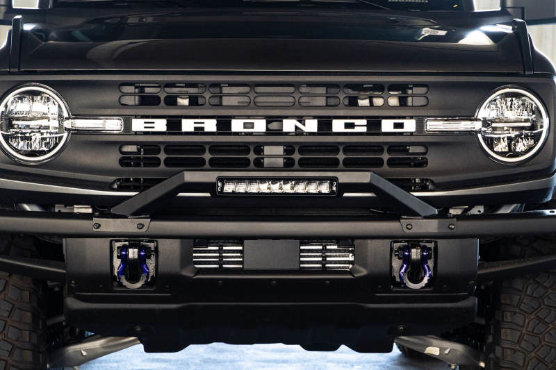 DV8 Offroad 21-22 Ford Bronco Factory Modular Front Bumper Bull Bar-tuningsupply.com