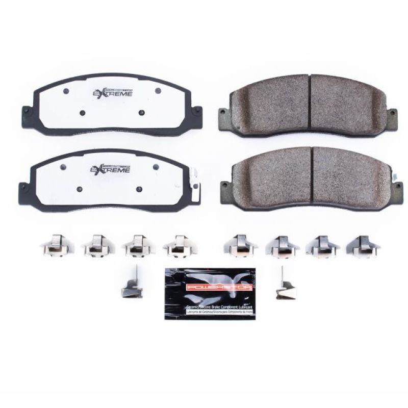 Power Stop 08-11 Ford F-250 Super Duty Front Z36 Truck & Tow Brake Pads w/Hardware-tuningsupply.com