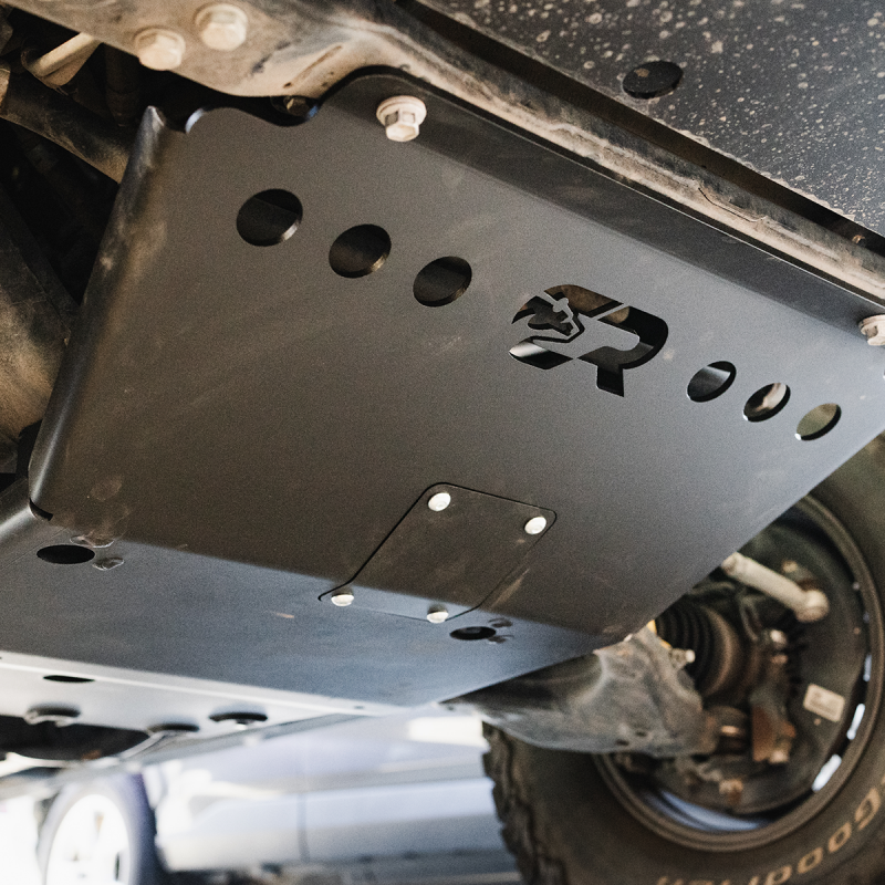 Cali Raised 05-23 Toyota Tacoma Front Skid Plate - Aluminum / Powder Coat-tuningsupply.com