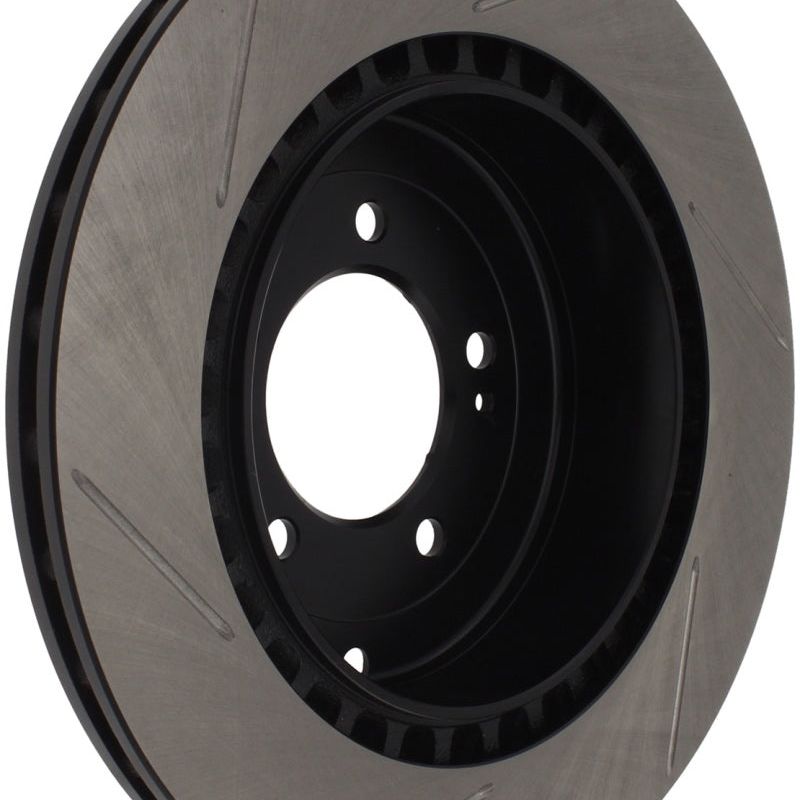 StopTech Power Slot 08-09 Evo 10 Slotted Left Rear Rotor-Brake Rotors - Slotted-Stoptech-STO126.46075SL-SMINKpower Performance Parts