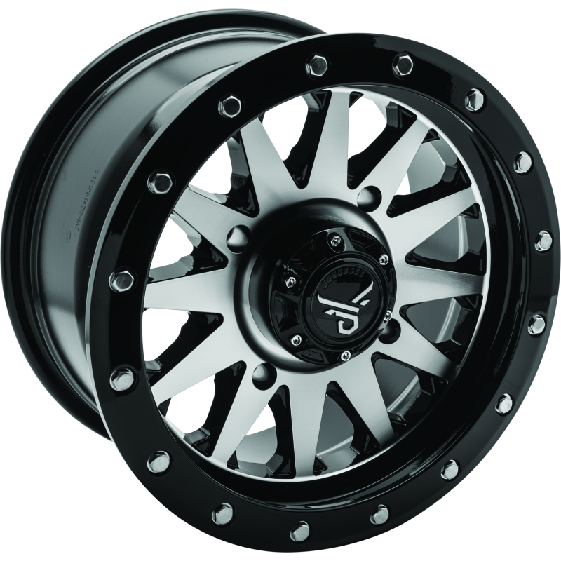 QuadBoss Wagon 14X7 4+3 4/156 Black Machined-tuningsupply.com