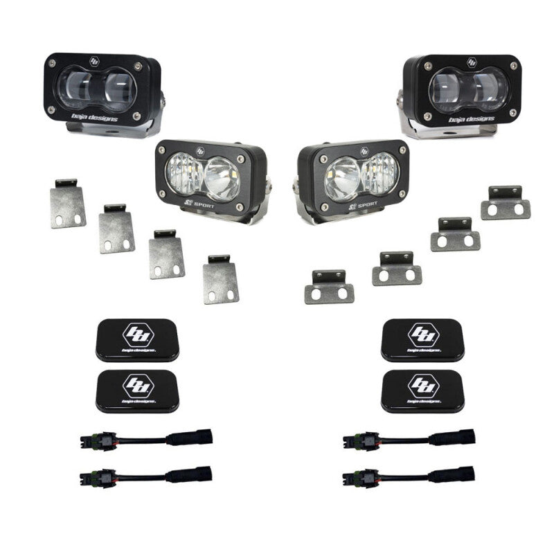 

Baja Designs 448181 - BAJ448181 - Baja Designs 21+ Ford Raptor/22+ Bronco S2 SAE Pro Fog Pocket Light Kit Clear/Amber - Shipped in Europe - Tuningsupply.com

