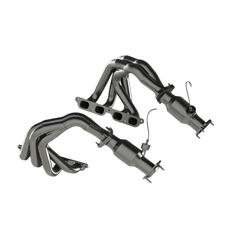 Kooks 22+ Chevrolet C8 Corvette Z06 LT6 1-7/8in. x 2in. SS Tri-Y Headers w/ GREEN Cats-tuningsupply.com