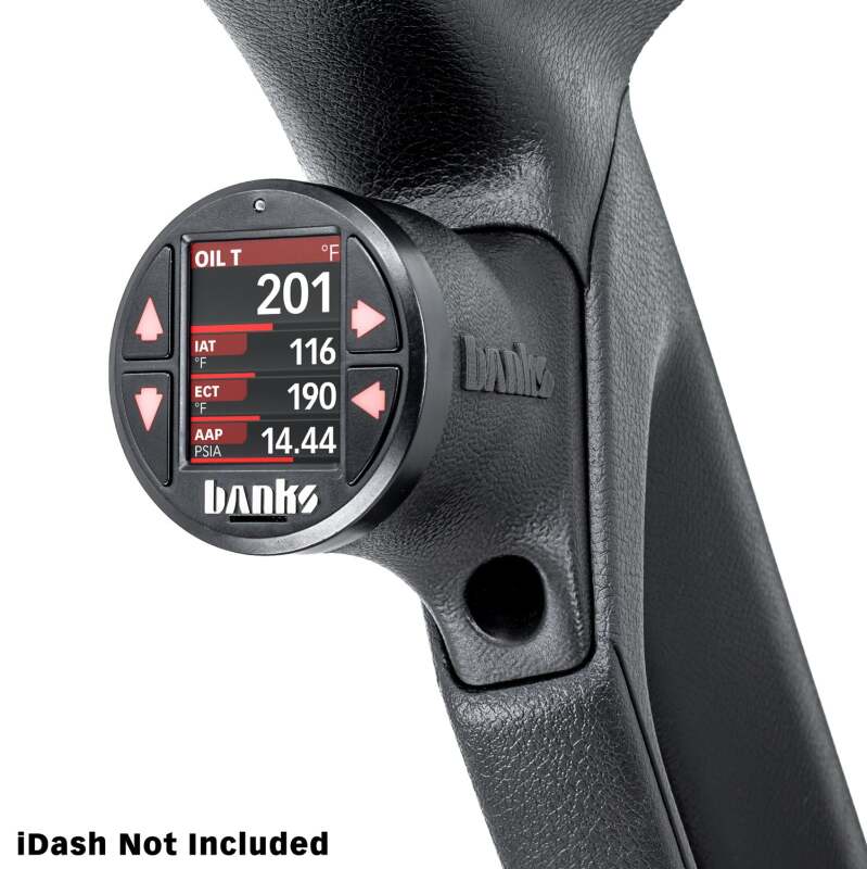 Banks Power 18-23 Jeep Wrangler/Gladiator - iDash Stealth Single Gauge Pod Kit-tuningsupply.com