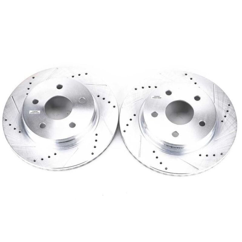 Power Stop 07-09 Chrysler Aspen Front Evolution Drilled & Slotted Rotors - Pair-tuningsupply.com