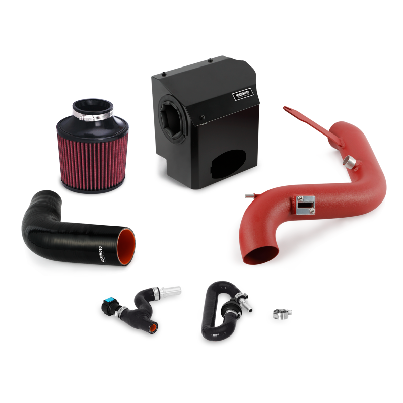 Mishimoto 2016 Ford Fiesta ST 1.6L Performance Air Intake Kit - Wrinkle Red-tuningsupply.com