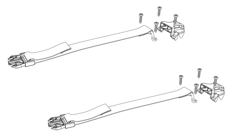 BAK Underside Buckle Ends & Strap Clips Qty 2 (w/ Hardware)-tuningsupply.com