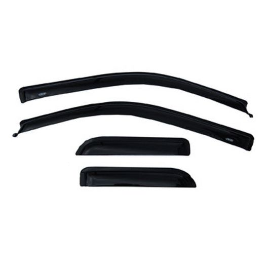 AVS 04-14 Ford F-150 Supercab Ventvisor Outside Mount Window Deflectors 4pc - Smoke-tuningsupply.com