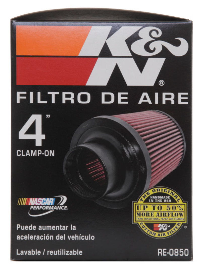 

K&N Engineering RE-0850 - KNNRE-0850 - K&N Universal Air Filter (4in. Flange / 6in. Base OD / 4-5/8in. Top OD / 6in. Height) - Shipped in Europe - Tuningsupply.com
