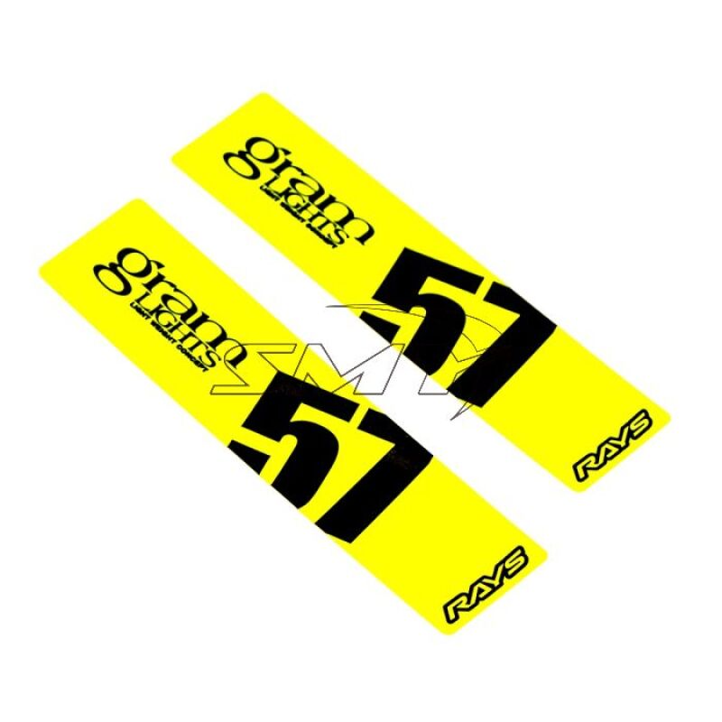 Gram Lights 57DR/57CR Spoke Sticker Luminous Yellow (2 PCS)-tuningsupply.com