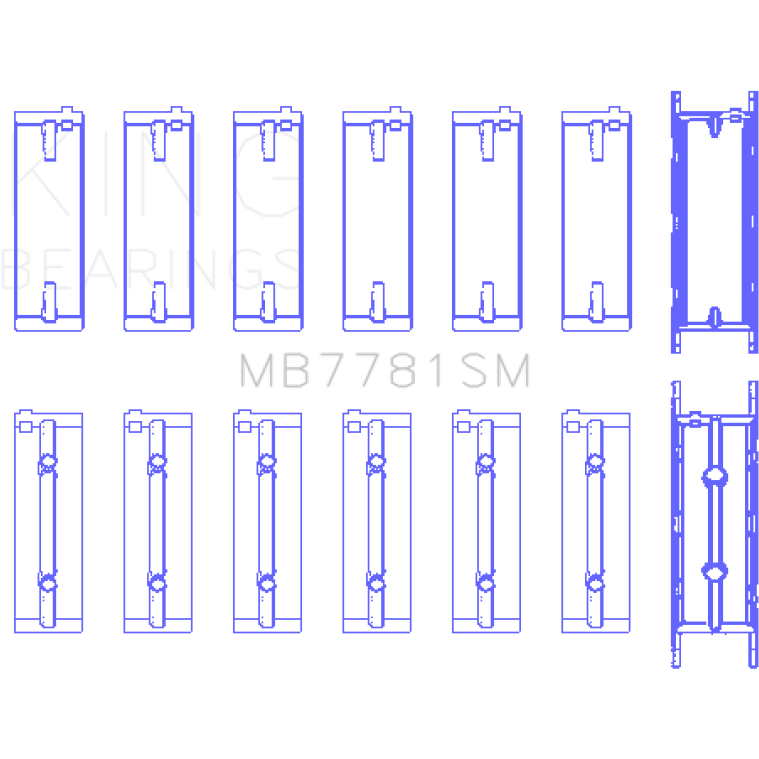 King BMW N57 D30 A/B/C / N57N / N57S (Size +0.25mm) Main Bearing Set-tuningsupply.com