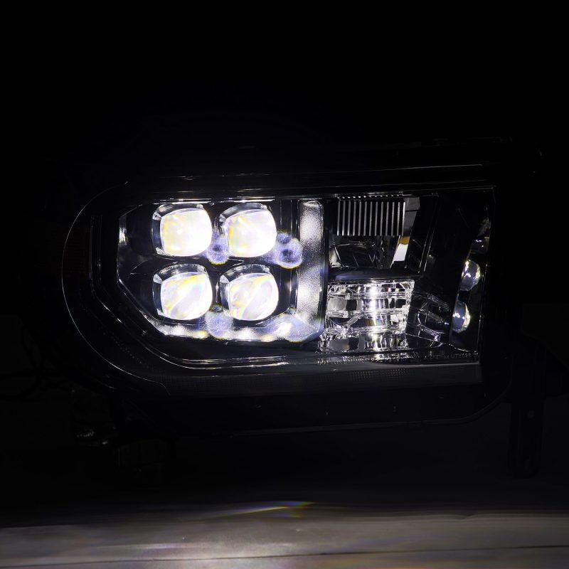 AlphaRex 07-13 Toyota Tundra NOVA LED Proj Headlights Alpha-Black w/Activ Light/Seq Signal/DRL-tuningsupply.com