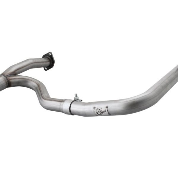 aFe Power Twisted Steel Y-Pipe Stainless Steel 2.5in 12-14 Jeep Wrangler V6 3.6L-tuningsupply.com