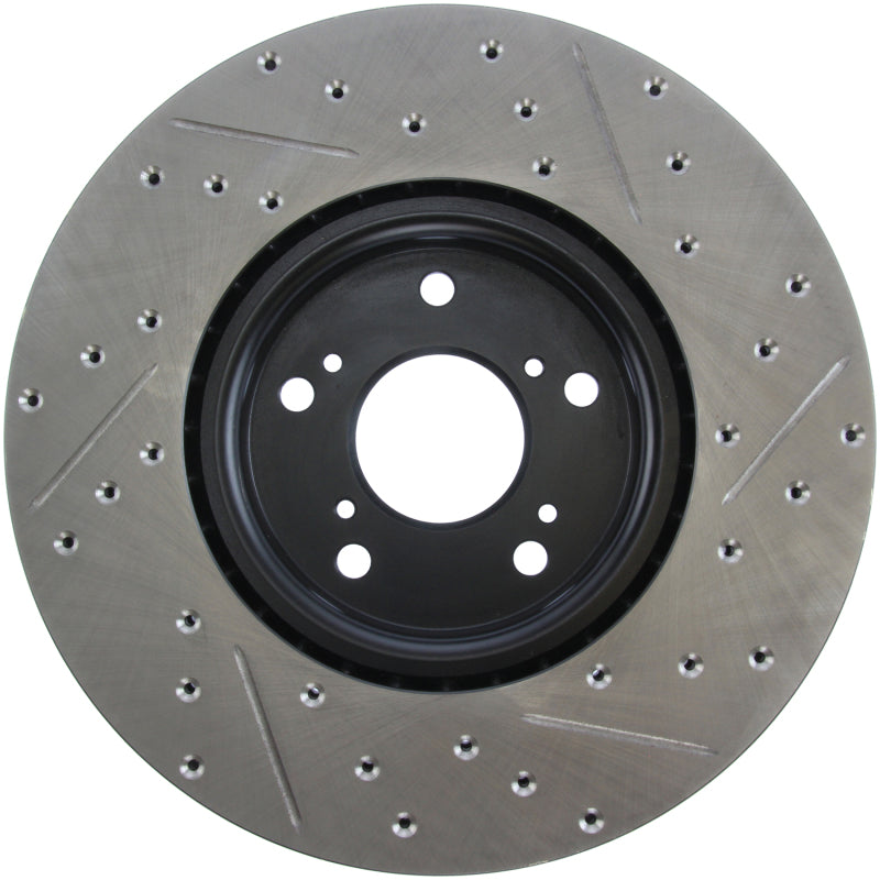 

Stoptech 127.40062R - STO127.40062R - StopTech 04-08 Acura TL (Brembo Caliber) SportStop Slotted & Drilled Right Front Rotor - Shipped in Europe - Tuningsupply.com
