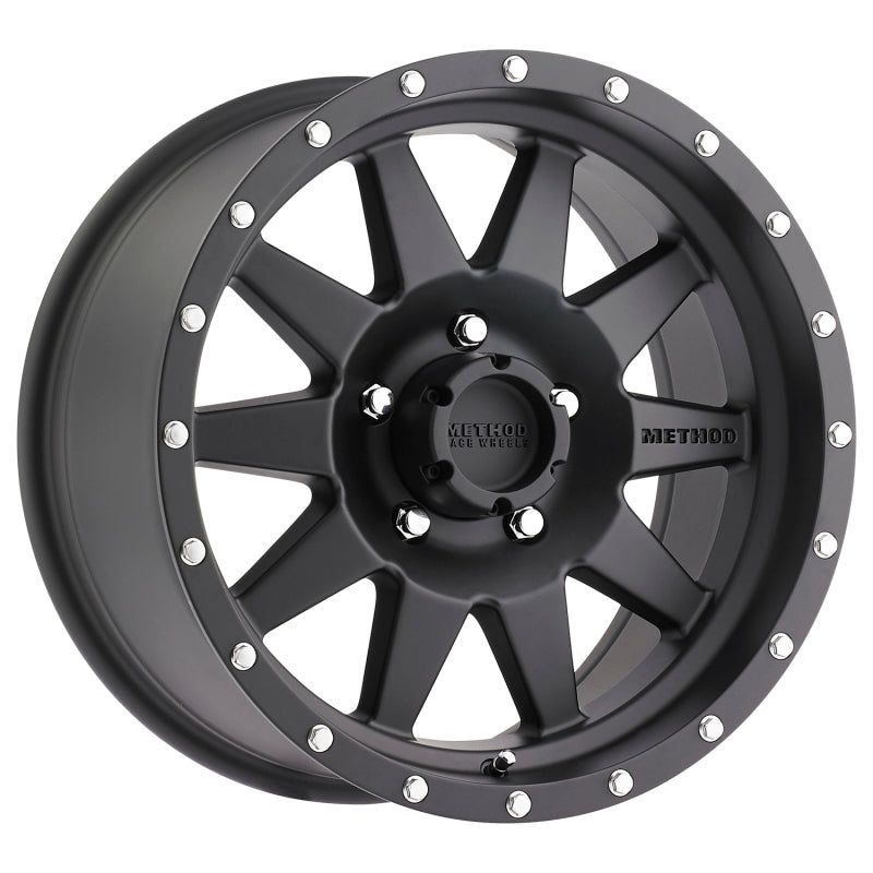 Method MR301 The Standard 17x9 -12mm Offset 5x5.5 108mm CB Matte Black Wheel-tuningsupply.com