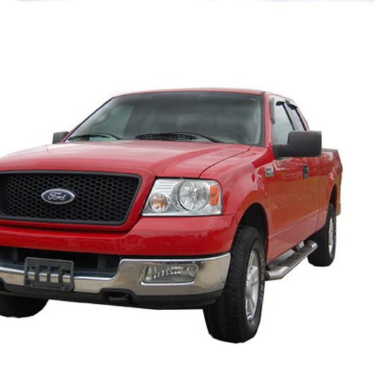 AVS 04-14 Ford F-150 Supercab Ventvisor Outside Mount Window Deflectors 4pc - Smoke-tuningsupply.com