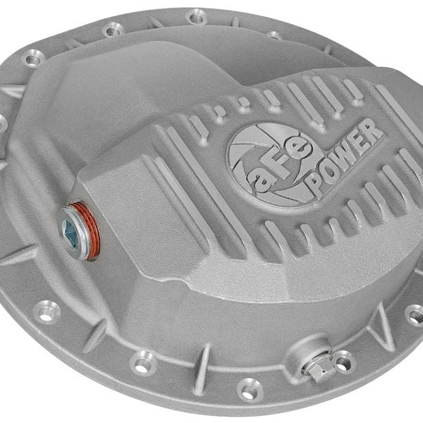 afe Front Differential Cover (Raw; Street Series); Dodge Diesel Trucks 03-12 L6-5.9/6.7L (td)-tuningsupply.com