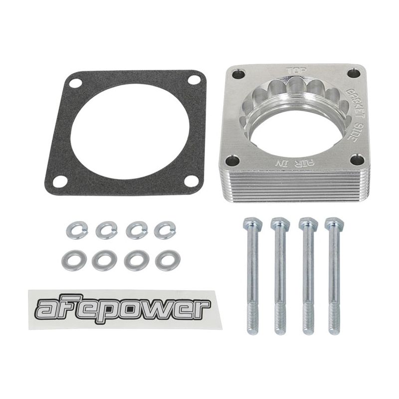 aFe Silver Bullet Throttle Body Spacer 03-06 Nissan 350Z V6 3.5L (VQ35DE)-tuningsupply.com