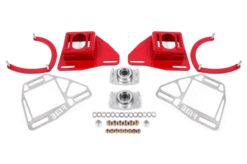 BMR Suspension 82-92 Chevy Camaro Caster/Camber Plates w/ Lockout Plates - Red-tuningsupply.com