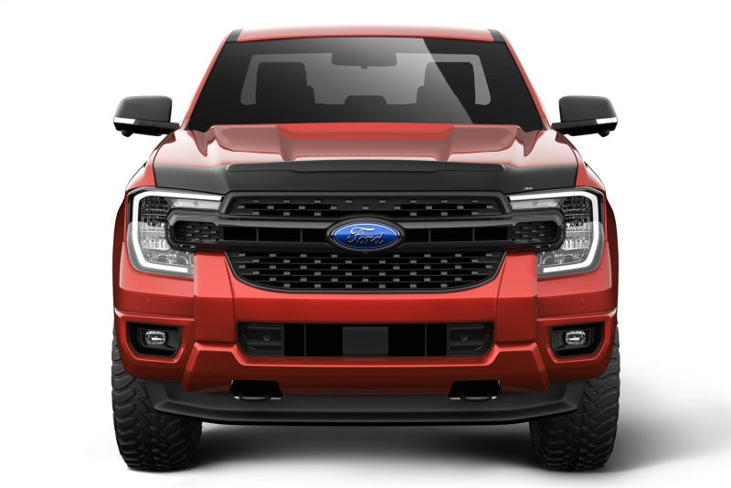 AVS 2024 Ford Ranger Aeroskin II Textured Low Profile Hood Shield - Black-tuningsupply.com