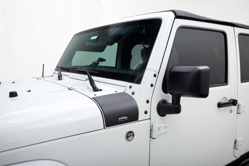 Bushwacker 07-18 Jeep Wrangler Trail Armor Cowl Cover - Black-tuningsupply.com