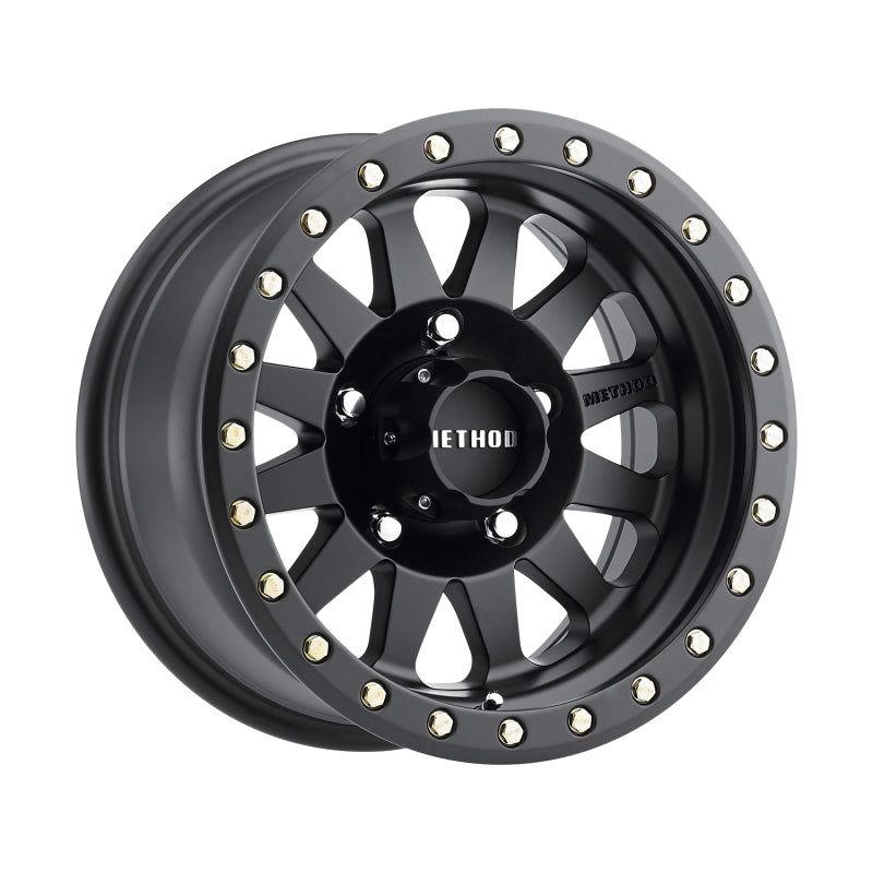 Method MR304 Double Standard 17x8.5 0mm Offset 5x150 116.5mm CB Matte Black Wheel-tuningsupply.com