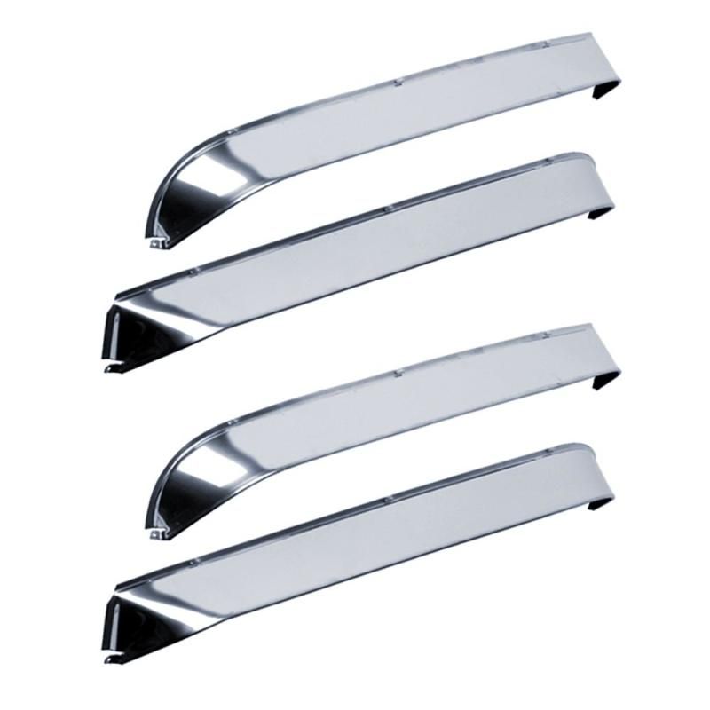 AVS 77-85 Buick Lesabre Ventshade Front & Rear Window Deflectors 4pc - Stainless-tuningsupply.com