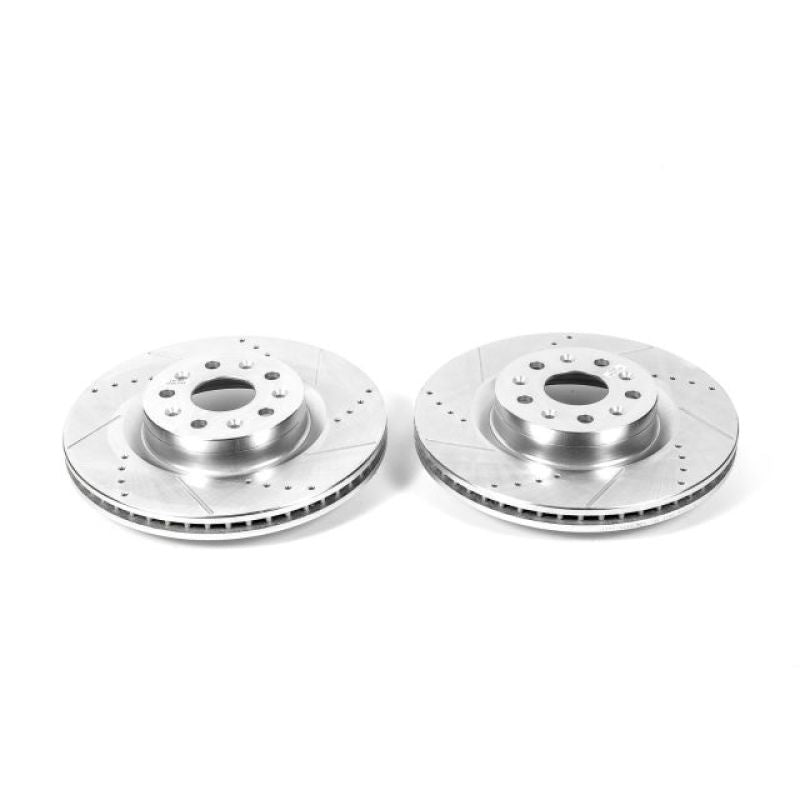 Power Stop 16-19 Cadillac CT6 Front Evolution Drilled & Slotted Rotors - Pair-tuningsupply.com