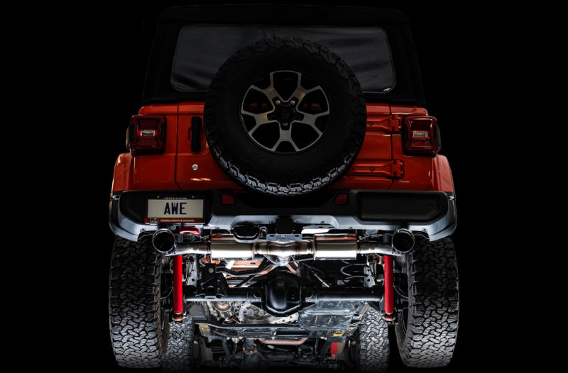

AWE Tuning 3015-33001 - AWE3015-33001 - AWE Tuning 2018+ Jeep Wrangler JL/JLU Tread Edition Axle-Back Dual Exhaust - Diamond Black Tips - Shipped in Europe - Tuningsupply.com
