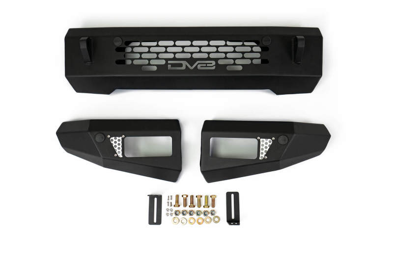 

DV8 Offroad  - DVEFBBR-03 - DV8 Offroad 2021+ Ford Bronco Bumper- Accommodates 20in Dual Row Light Bar & (4) 3in Pod Light Mount - Shipped in Europe - Tuningsupply.com
