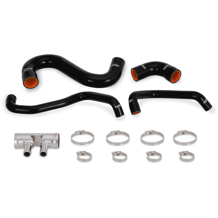 Mishimoto 2015+ Ford Mustang GT Silicone Lower Radiator Hose - Black-tuningsupply.com