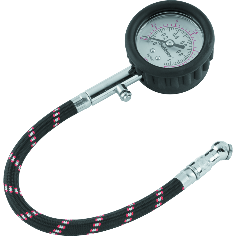 BikeMaster Tire Pressure Gauge/Hose 15 PSI-tuningsupply.com