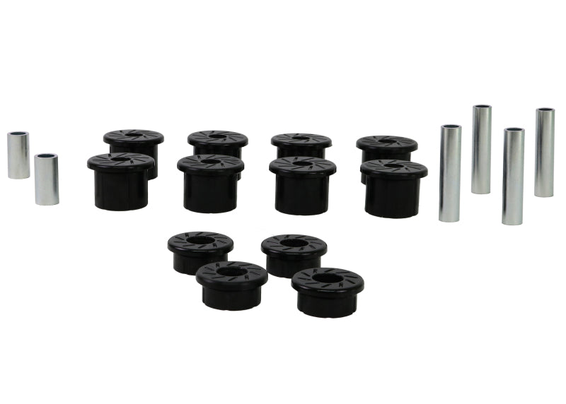 

Whiteline W73815 - WHLW73815 - Whiteline 1980-1997 Ford F-250 Spring - Eye Front/Rear And Shackle Bushing - Shipped in Europe - Tuningsupply.com
