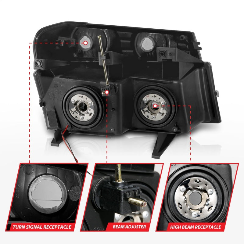 

ANZO 111558 - ANZ111558 - ANZO 04-12 GM Colorado/Canyon/I-Series Crystal Headlights - w/ Light Bar Black Housing 4pcs - Shipped in Europe - Tuningsupply.com
