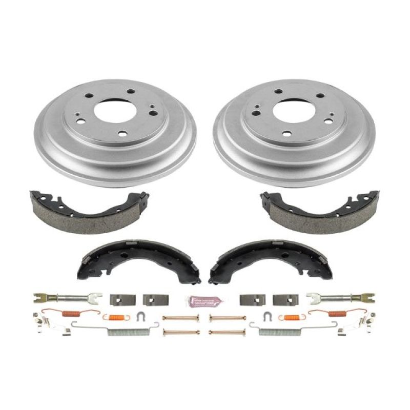 Power Stop 06-11 Honda Civic Coupe Rear Autospecialty Drum Kit-tuningsupply.com