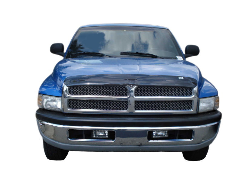 AVS 94-01 Dodge RAM 1500 (Front Mount) High Profile Bugflector II Hood Shield - Smoke-tuningsupply.com