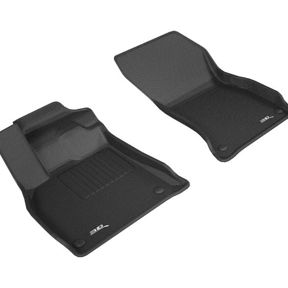 3D MAXpider 2018-2020 Audi Q5 Kagu 1st Row Floormat - Black-tuningsupply.com